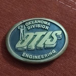 Solid brass belt buckle